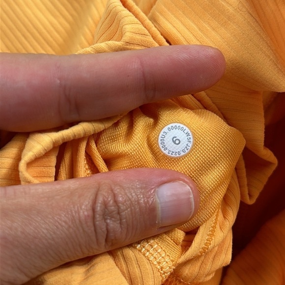 Lululemon Align Ribbed High-Rise Pant 25" Mango Dream - Picture 4 of 5